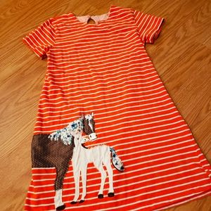 Girls MiniBoden horse dress
